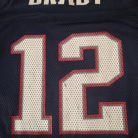 Reebok NFL Equipment NE Patriots Girls/Boys Size Large Jersey/T-shirt - Picture 4 of 6